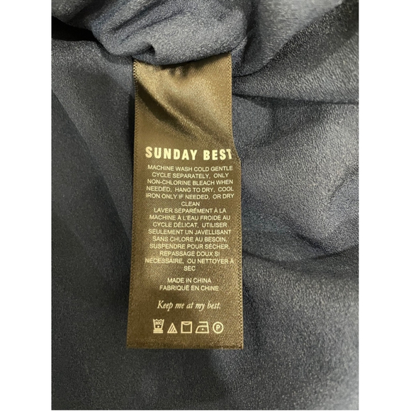 Sunday Best Bambi Mini Dress Babydoll Coquette Ruffle Girly Smocked Blue Size 4 - Picture 7 of 8